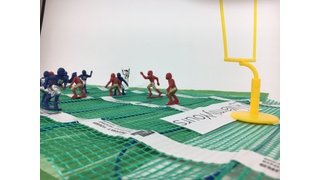Football on a TempZone Flex Roll