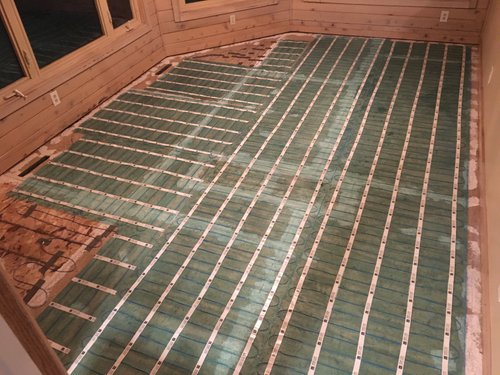 Four Seasons Room with Floor Heating installed