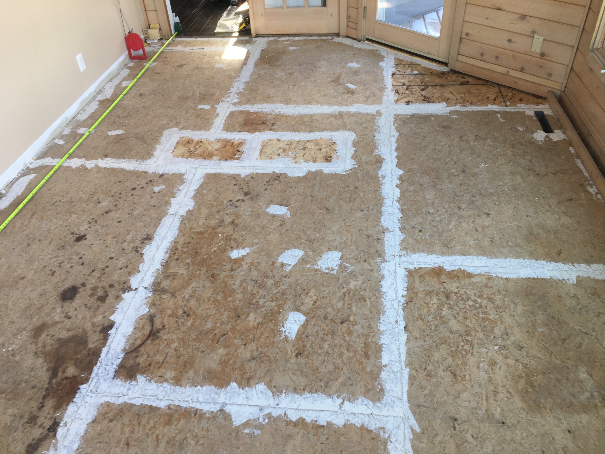 Four Seasons Room with Floor Heating subfloor