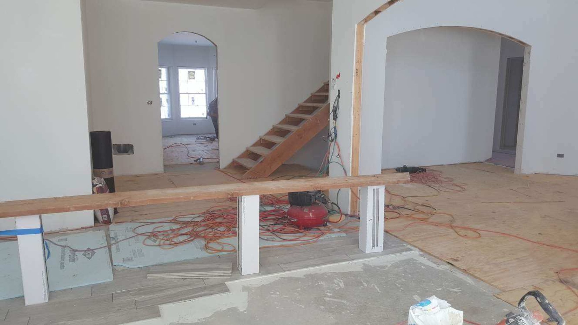 Foyer with floor heating in new construction home ROSELLE, IL