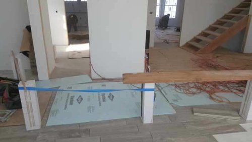 Foyer with floor heating in new construction home ROSELLE, IL