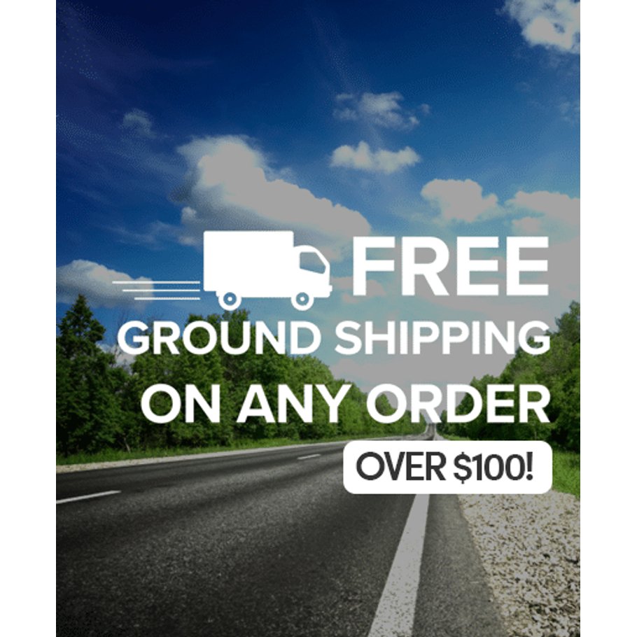 Your chance for free ground shipping is right now! Discount