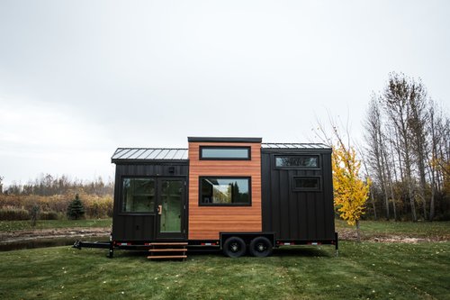 Tiny Home Living Room with Radiant Panel Showcase in Spruce Grove, AB ...