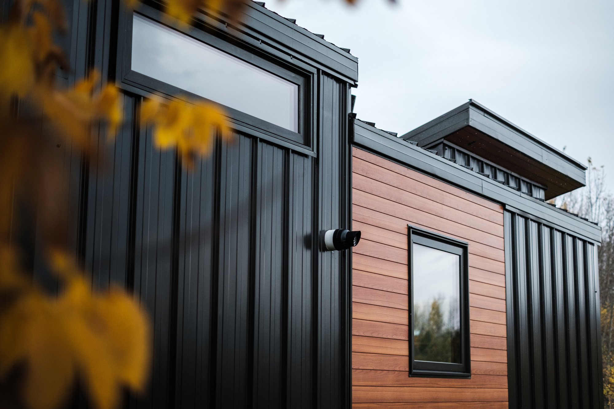Fritz Tiny Home Exterior through trees
