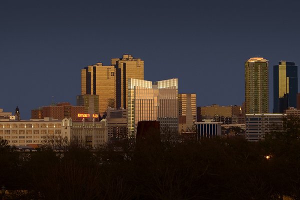 Ft. Worth Skyline at Sunset