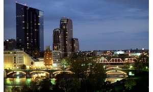 Grand Rapids MI Skyline at Night