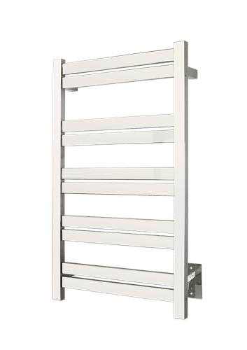 Grande polished stainless steel towel warmer - wall mounted