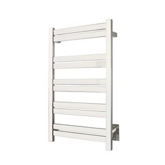 Grande polished stainless steel towel warmer - wall mounted