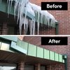 Roof and Gutter Deicing Before and After