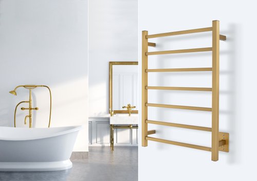 Imagine stepping out of a shower or bath to luxurious, freshly-warmed towels waiting for you on stylish warming racks.