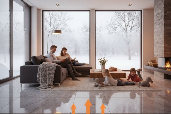 Heat Retention with Electric Radiant Floor Heating and ThermalSheet Insulation