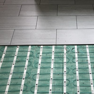 Luxury Floor Warming for a Coastal Maine Master Bathroom