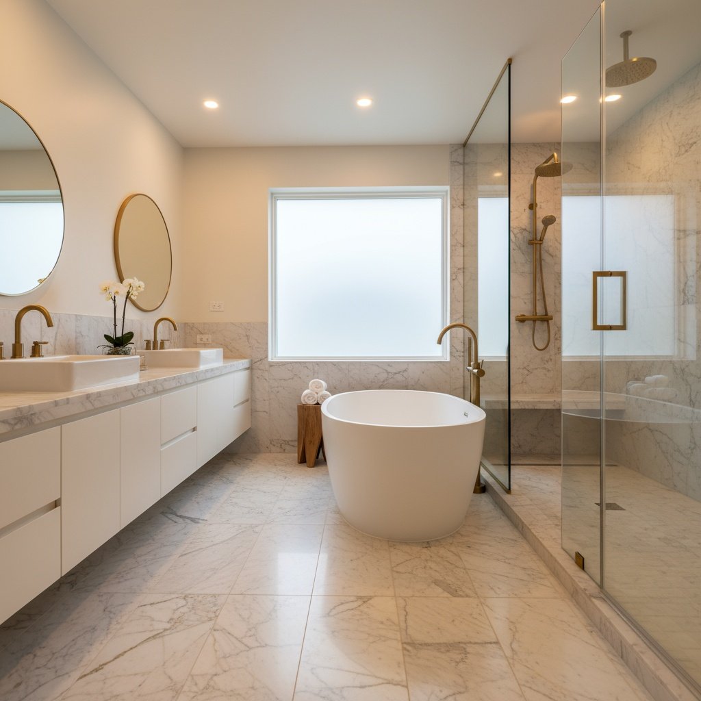 Heated Bathroom Floors - Luxury Comfort and Energy Efficiency | WarmlyYours