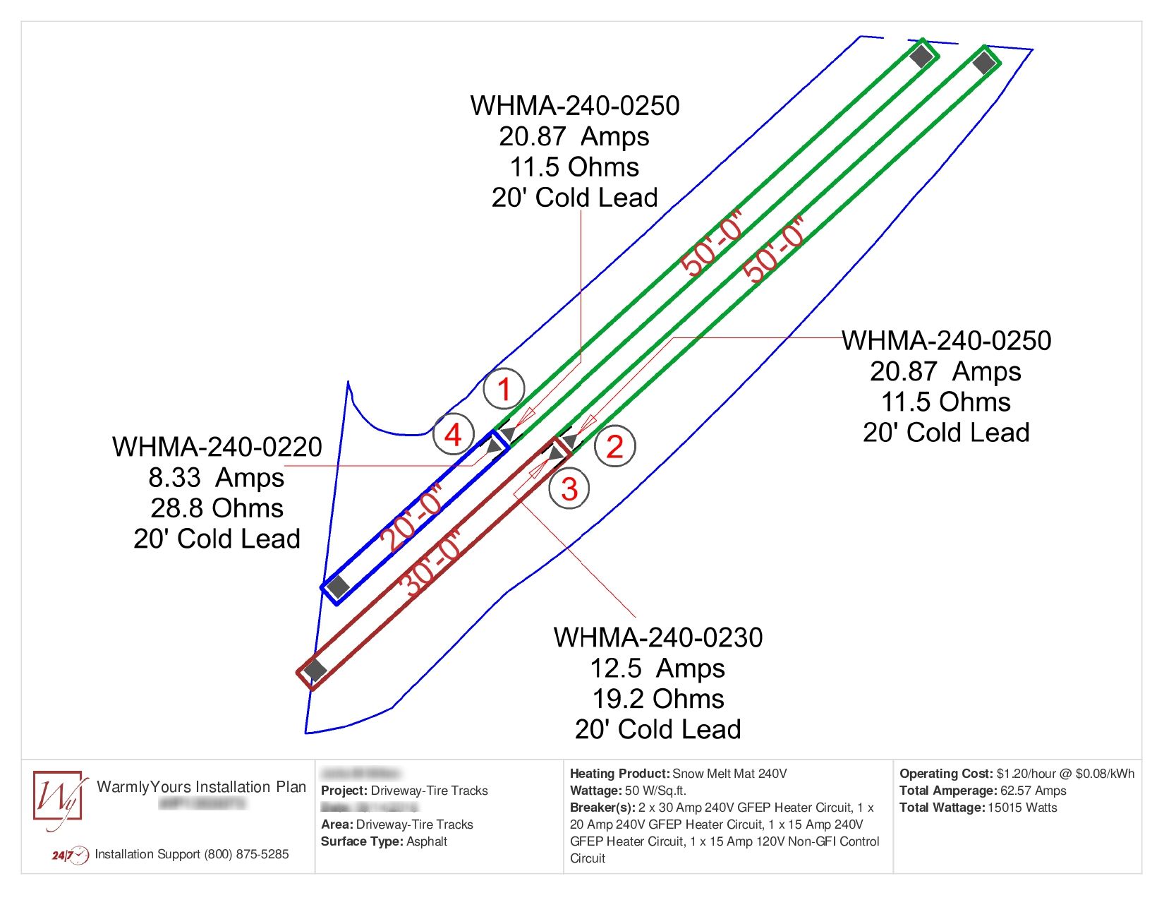 Heated driveway Installation Plan