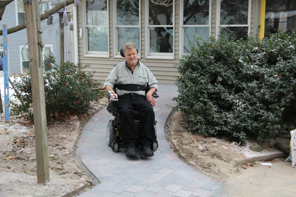 Heated Paver Walkway Installation with Snow Melting System
