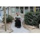 Rob Butts using completed heated wheelchair ramp in Hudson, MA showing successful snow melting system installation