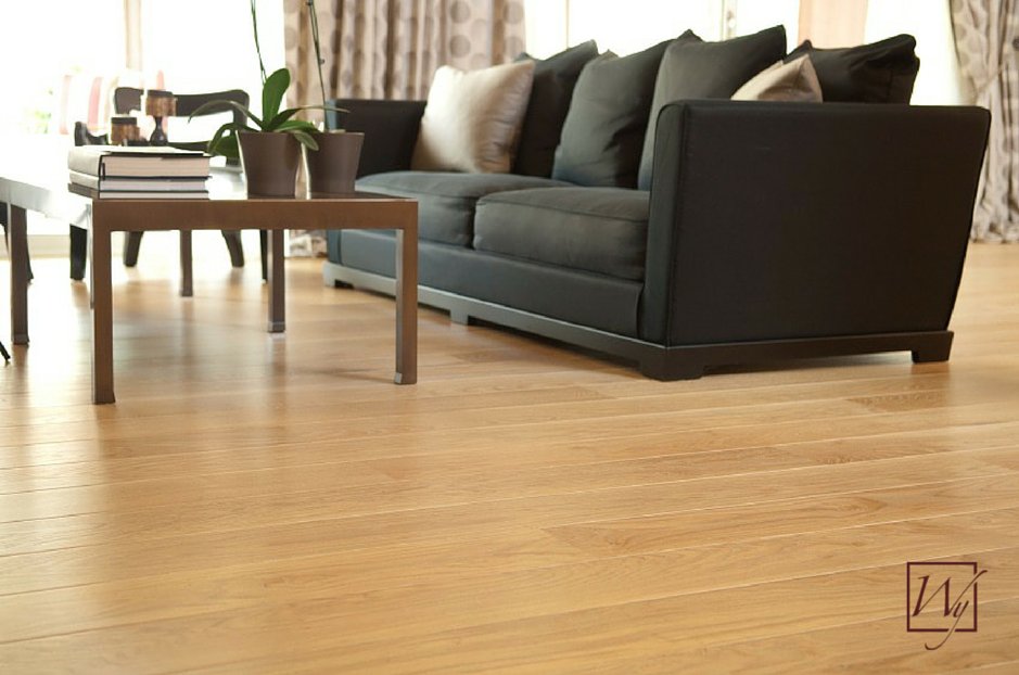 An Environ floor heating system can heat floating wood floors like these.