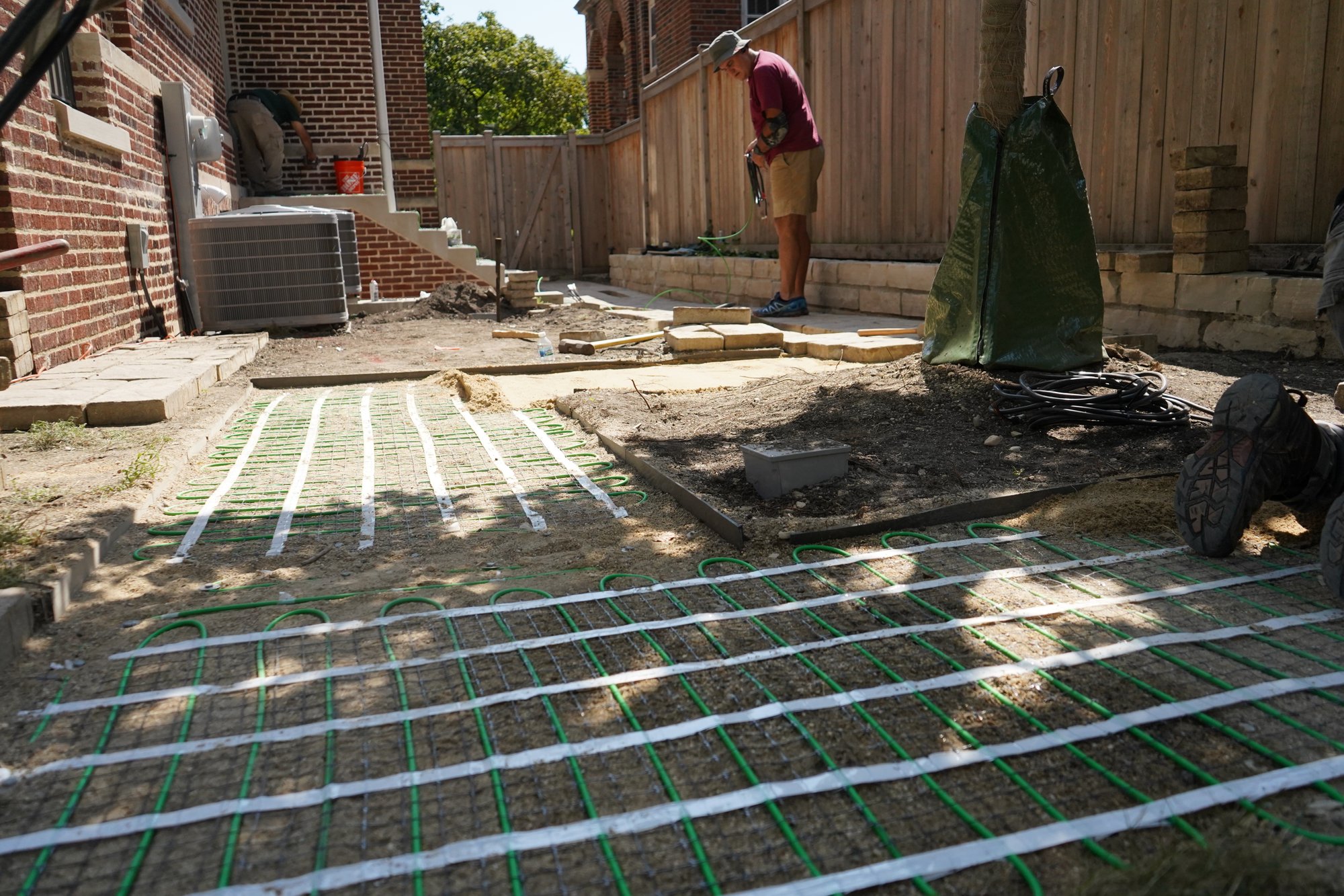 heated walkway and stairs during smartservice installation EVANSTON, IL