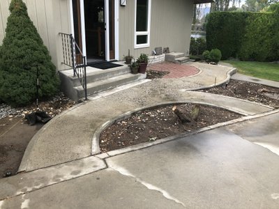 Heated Walkway & Stairs with Snow Melt Cable in Concrete