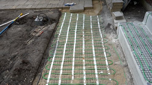heated walkway installation EVANSTON, IL