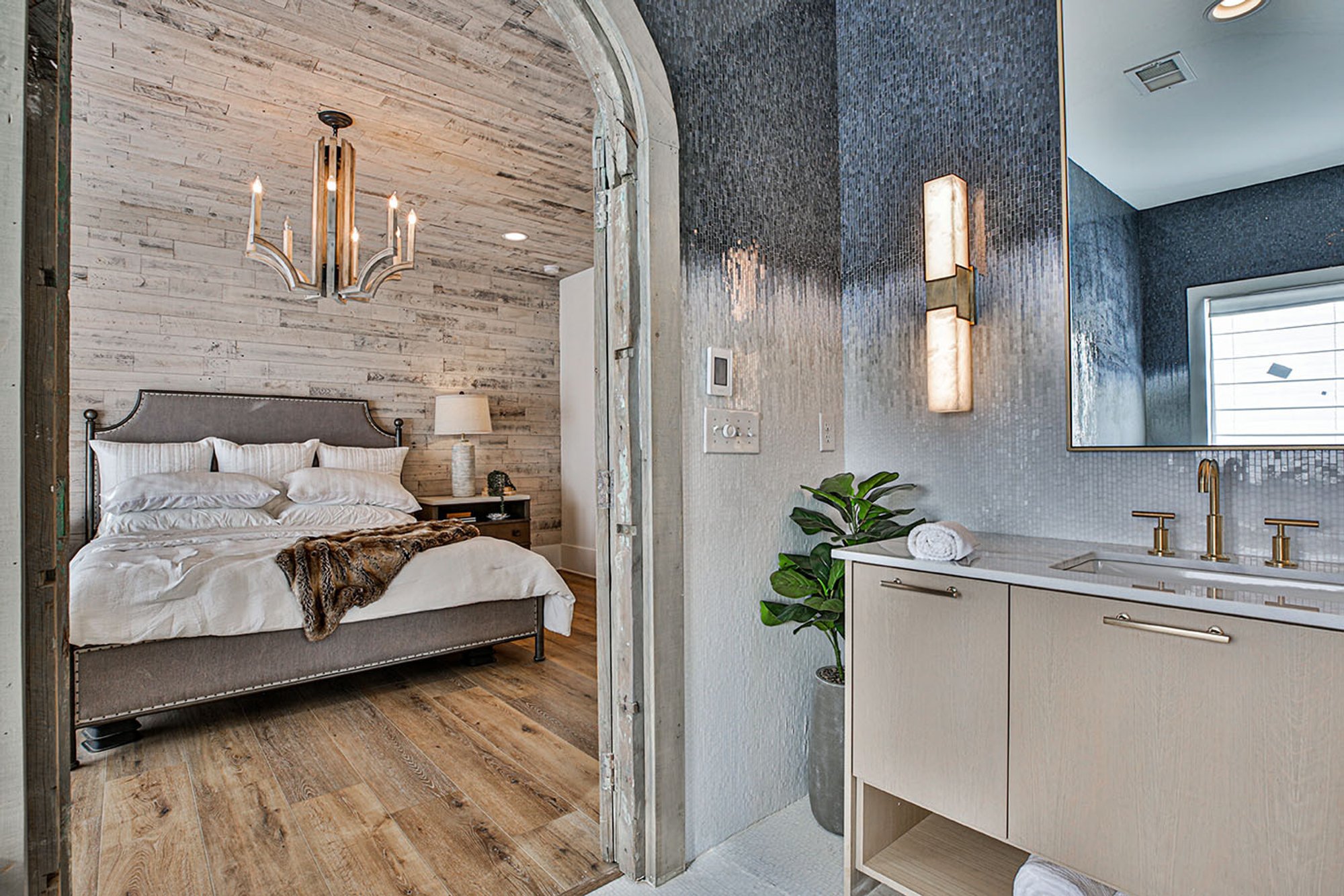 HGTV Rock the Block Season 2 Bathroom Remodel with Floor Heating for Victoria Alison & Mike Holmes bedroom view