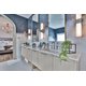 HGTV Rock the Block Season 2 Bathroom Remodel with Floor Heating for Victoria Alison & Mike Holmes vanity angled
