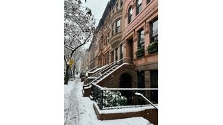 Historic New York Brownstone in Winter