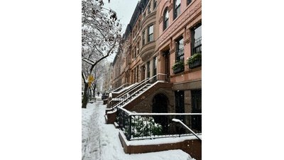 Historic New York Brownstone in Winter