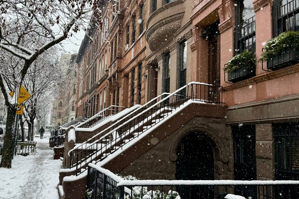 Historic New York Brownstone in Winter