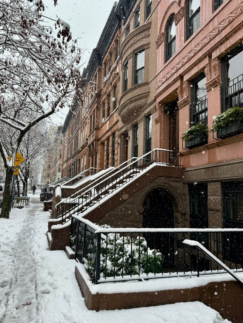Historic New York Brownstone in Winter