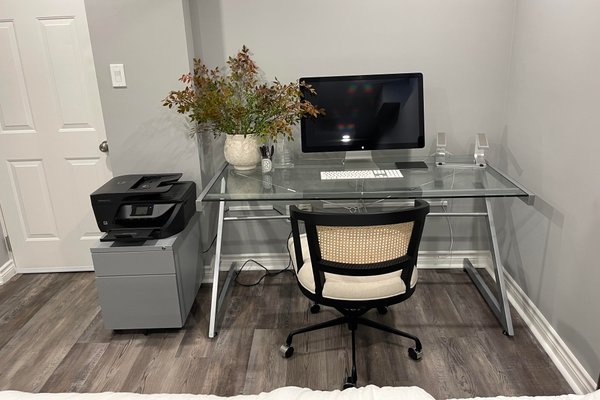 Home Office with Radiant Floor Heating