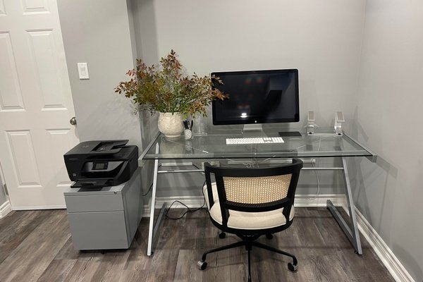 Home Office with Radiant Floor Heating