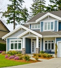 Home with low-maintenance siding