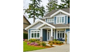 Home with low-maintenance siding