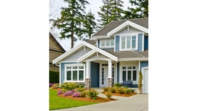 Home with low-maintenance siding