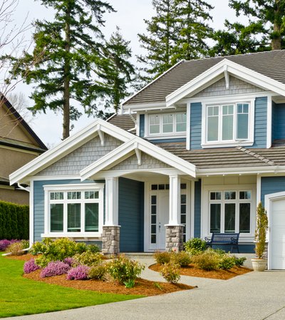 Home with low-maintenance siding