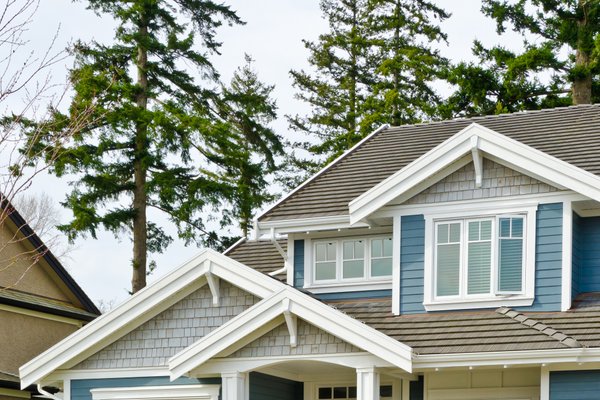 Home with low-maintenance siding