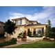 House exterior landscaping and walkway