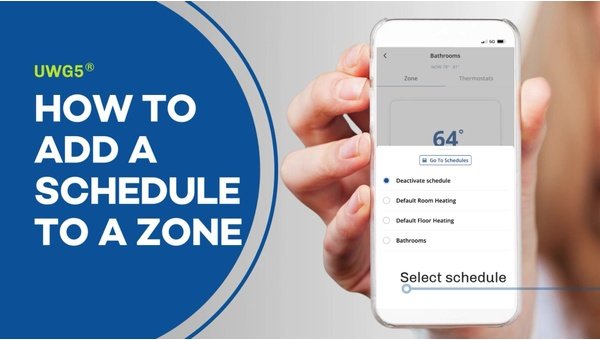 How to Add a Schedule to a Zone for the nJoy Wifi Floor Heating Thermostat