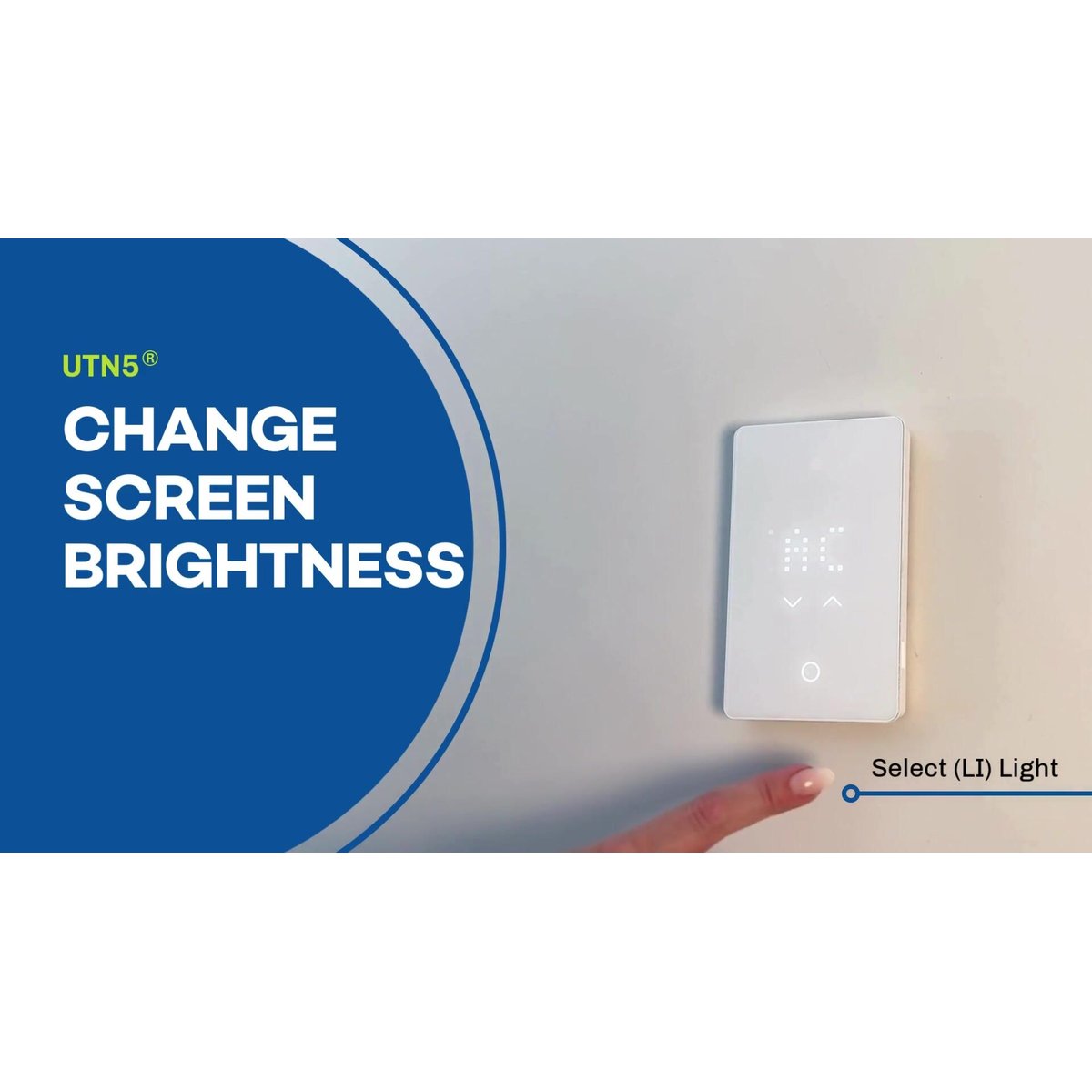 How to Adjust nTrust 2.0 Thermostat Brightness