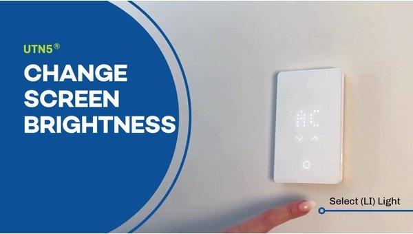 How to Adjust nTrust 2.0 Thermostat Brightness