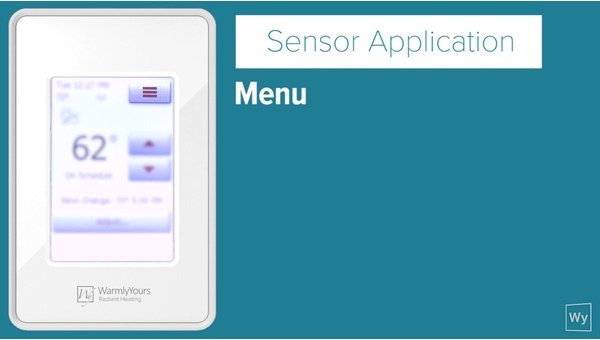 How to Change Sensor Settings on nSpire Touch Floor Heating Thermostats