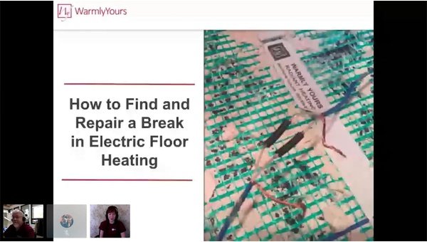 How to Find and Repair a Break in Electric Floor Heating
