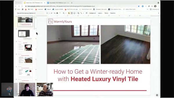 How to Get a Winter-ready Home with Heated Luxury Vinyl Tile