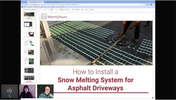 How to Install a Snow Melting System for Asphalt Driveways