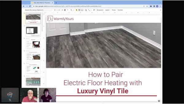 How to Pair Electric Floor Heating with Luxury Vinyl Tile