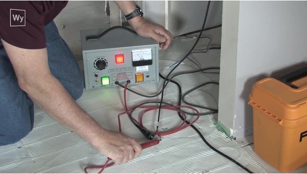 How to repair a damaged TempZone™ electric floor heating system with an open circuit