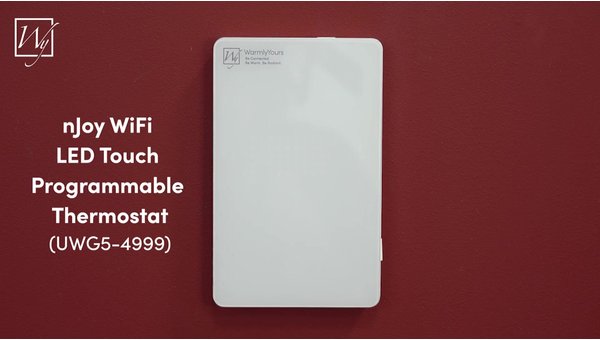 How to reset the GFCI Trip message on a nJoy WiFi Programmable Thermostat (UWG5-4999) 