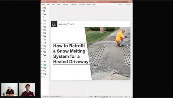 How to Retrofit a Snow Melting System for a Heated Driveway