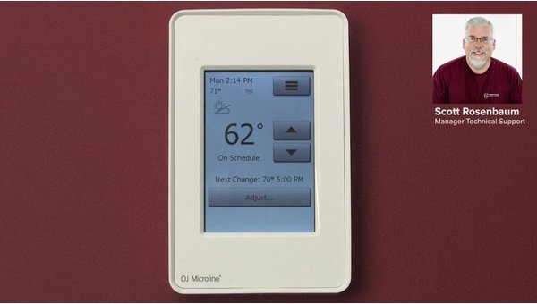 How to Schedule Events on the nSpire touch/WiFi Thermostat